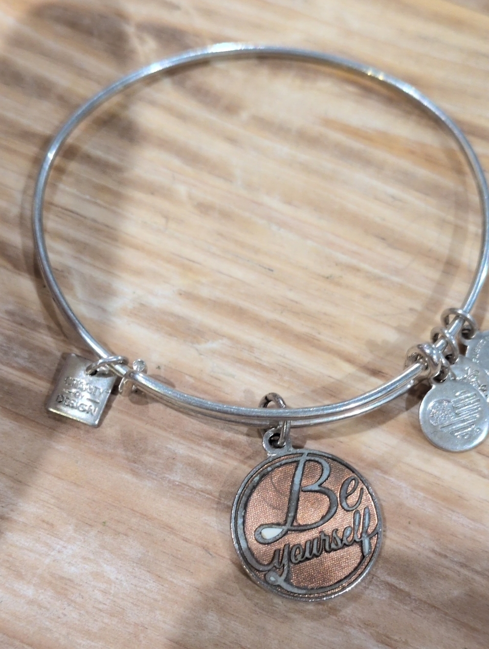 Alex And Ani Be Yourself Retired Limited Silver Bracelet
